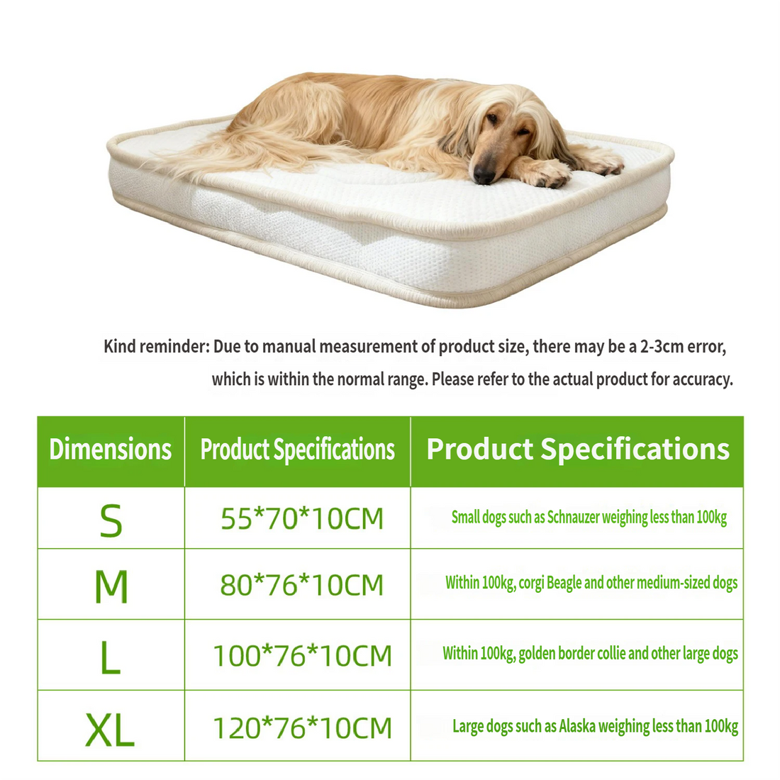 Orthopedic Dog Bed for Senior & Disabled Pets
