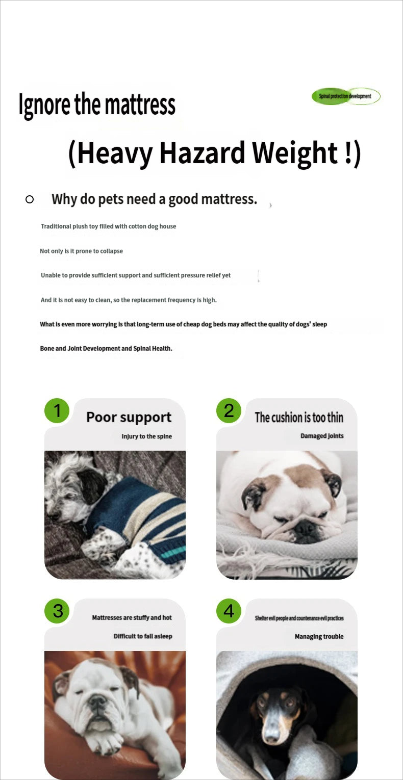 Orthopedic Dog Bed for Senior & Disabled Pets